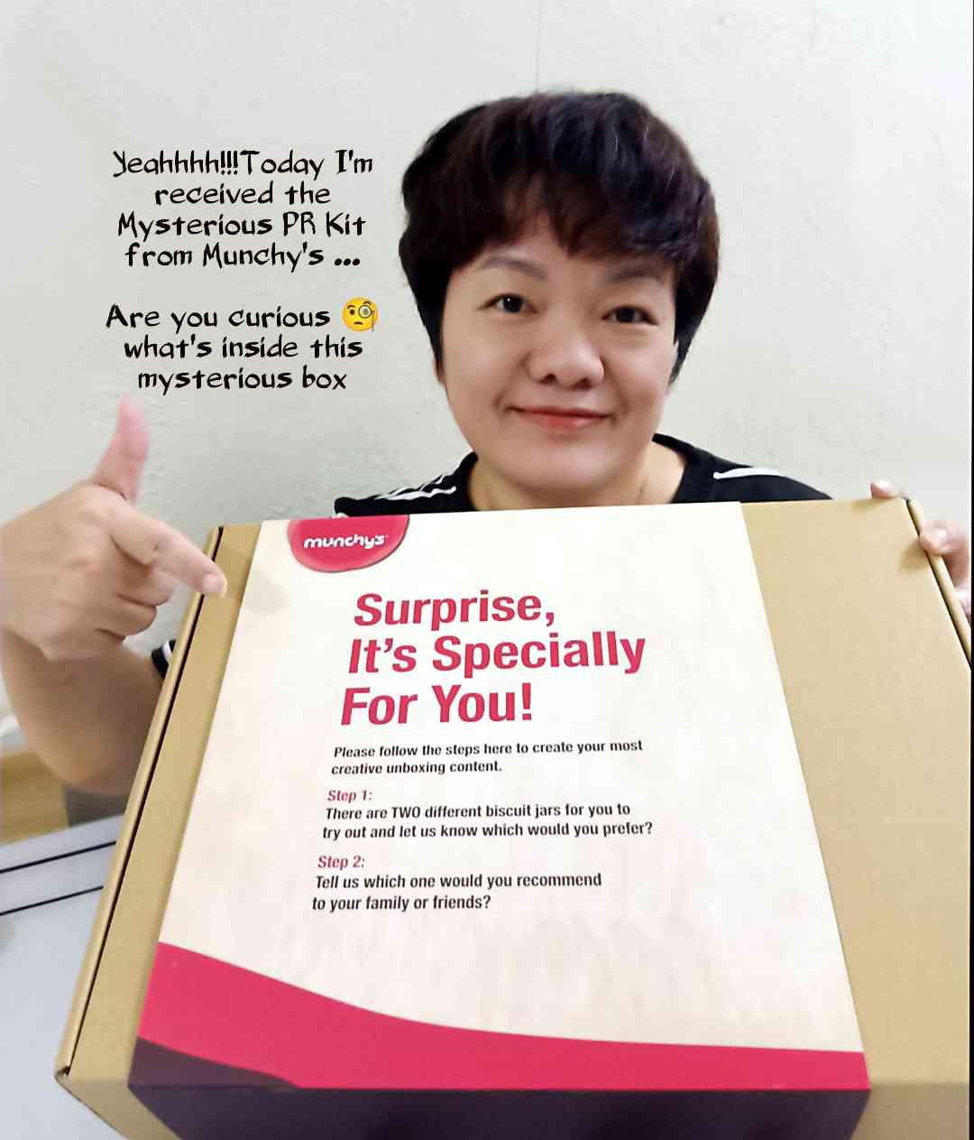 😍Today I'm received the Mysterious PR Kit from Munchy's ...
 🧐
 Are you curious to discover what's inside this mysterious box.......

 , 